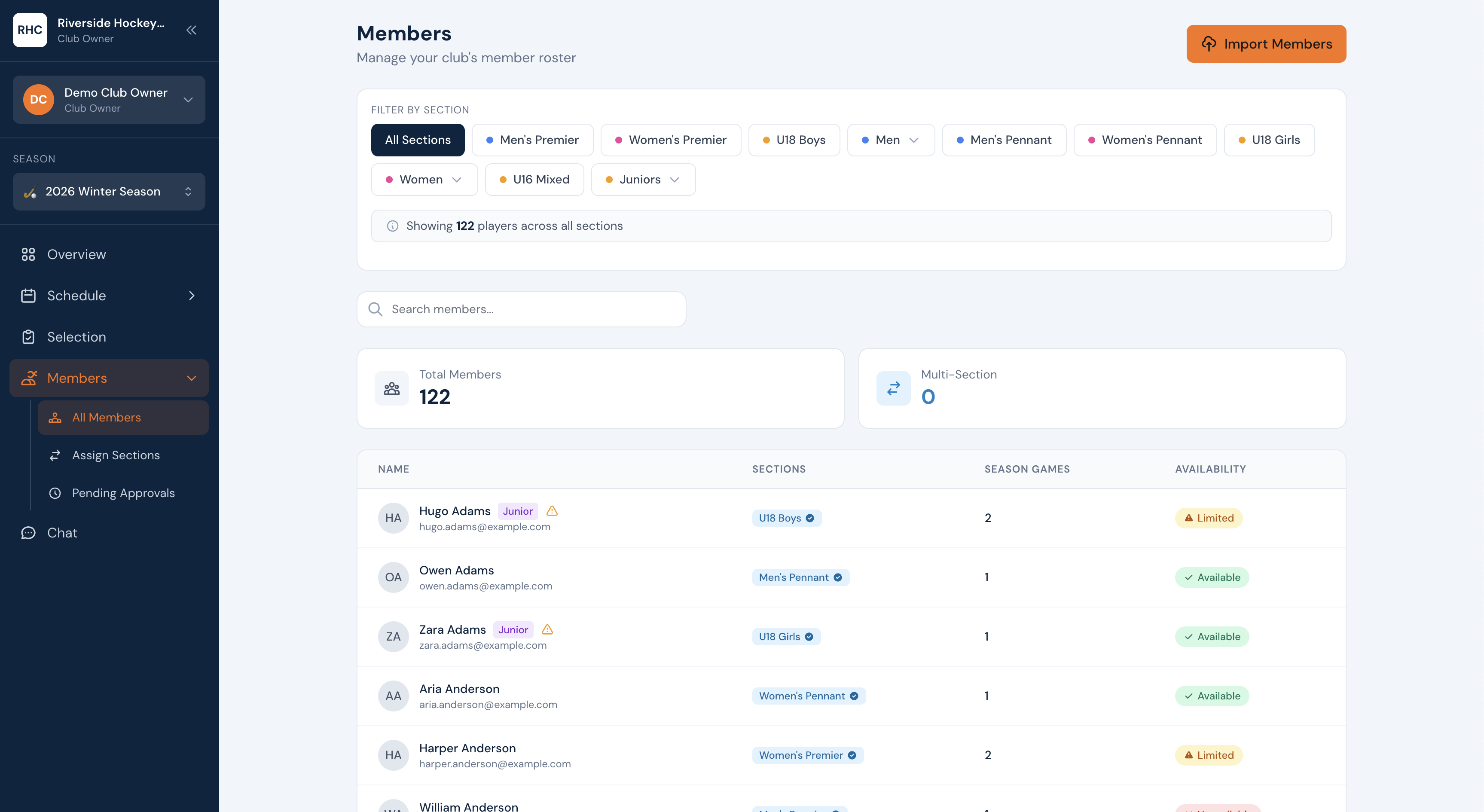 Vico member management